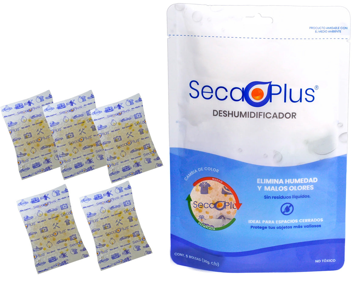 Absorbente de humedad para cajones Secaplus silica gel deshumidificador  5X50gr (5)