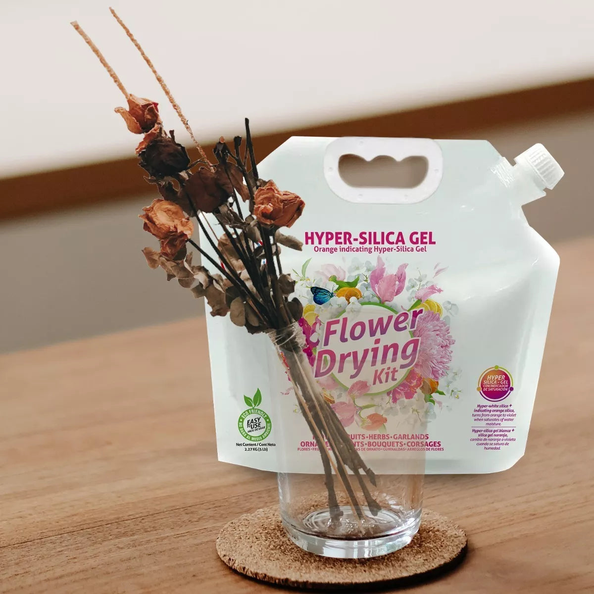 Dr.Dry®️Flower Drying Kit  - Secado de flores y frutos 2.2 kg (Hyper Silica)