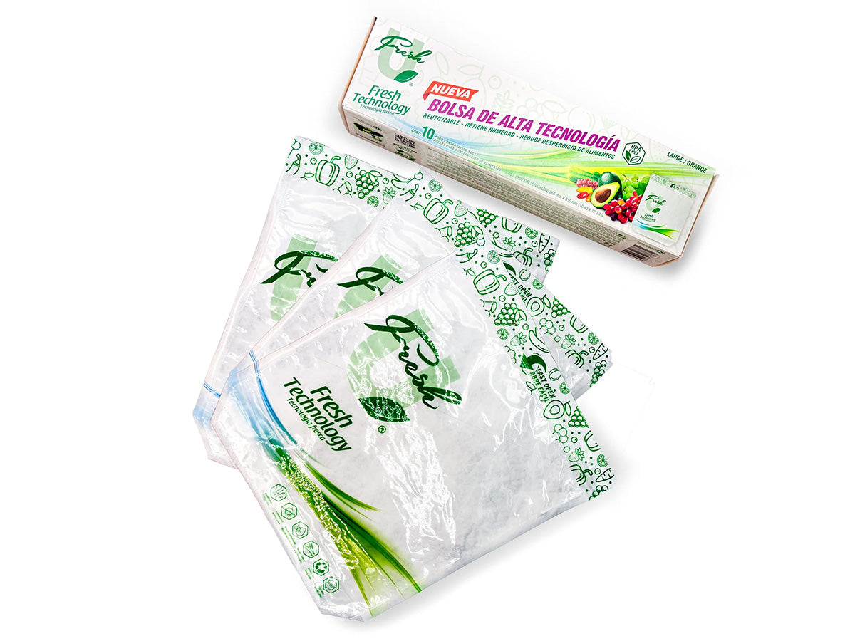 10 PACK - Bolsas reutilizables conserva frutas y verduras