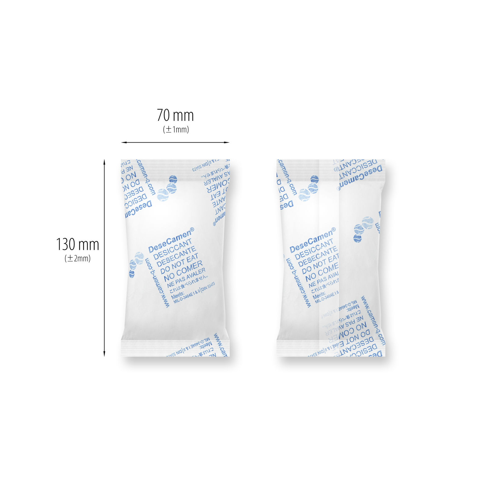 Silica Gel Desiccants 60gr For Humidity DeseCamen® PAK